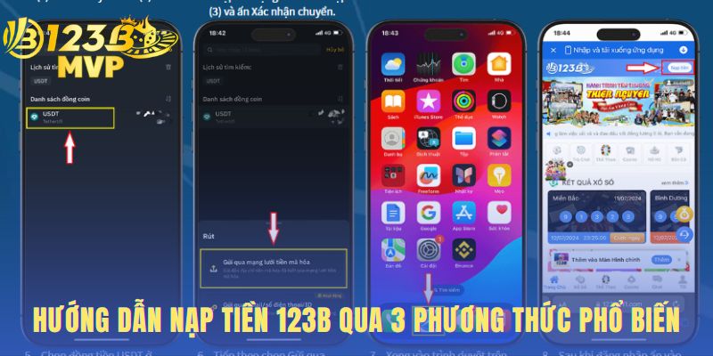 Nạp Tiền 123B | 3 Cách Lên Điểm Tự Động Trong 1-3 Phút 2 Hướng dẫn nạp tiền 123B qua 3 phương thức phổ biến